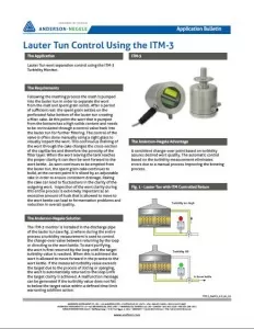 Lauter Tun Control using the ITM-3