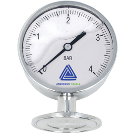 EL Druckmanometer mit 90 mm Skala - Drucksensoren & Druckmanometer - Img 1 - Anderson-Negele